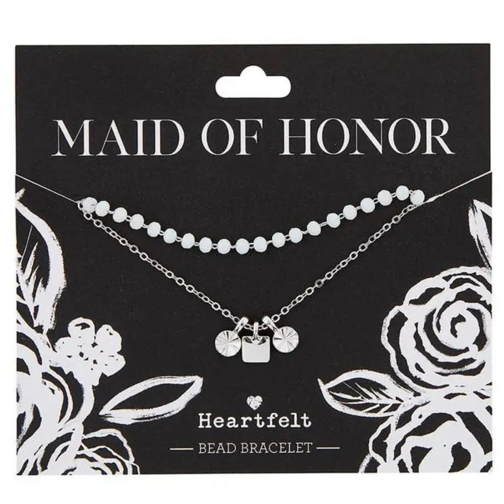 Silver Crystal Charm Bracelet